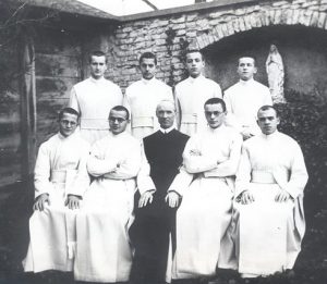 Fr. Lawrence Sigmond and novices