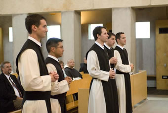 Five brothers profess their vows.