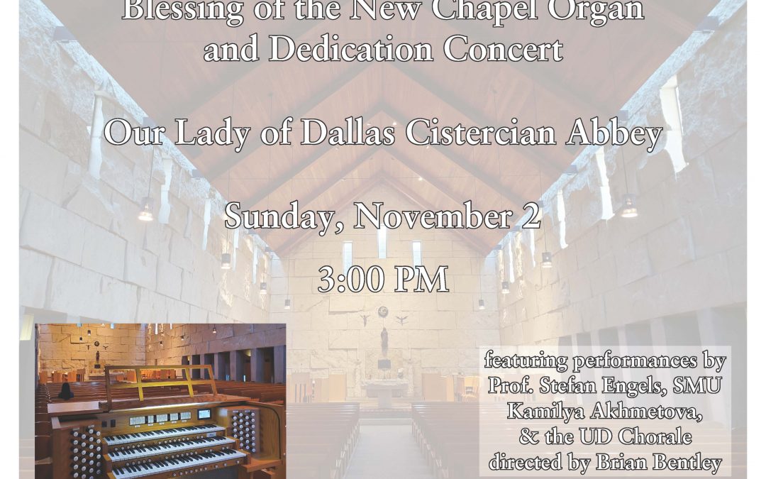 Organ Concert November 2nd 3pm